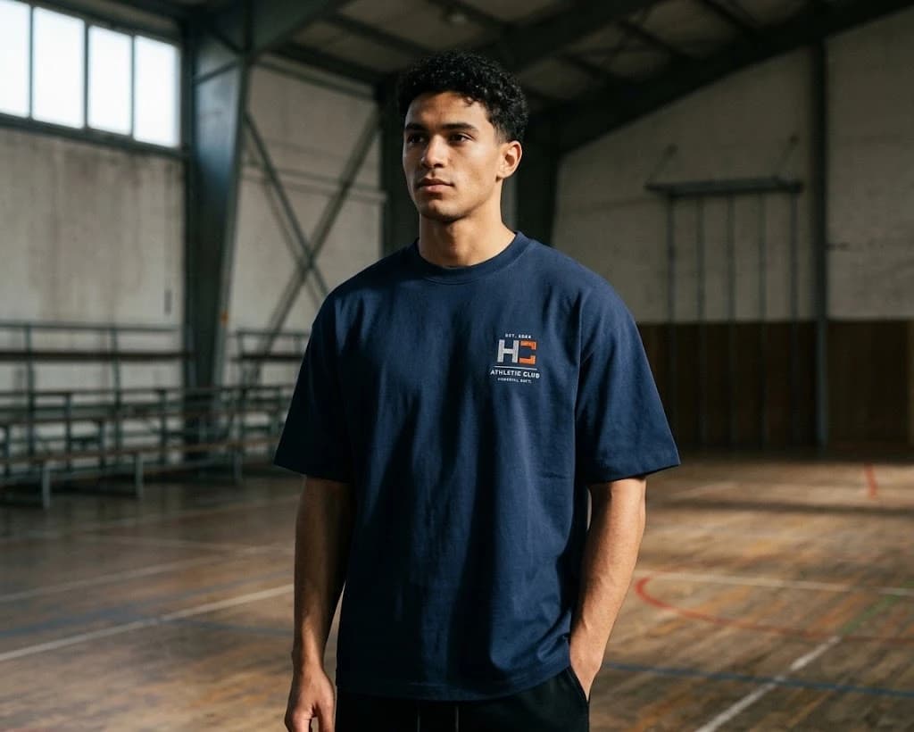 Club Crest Tee — Navy